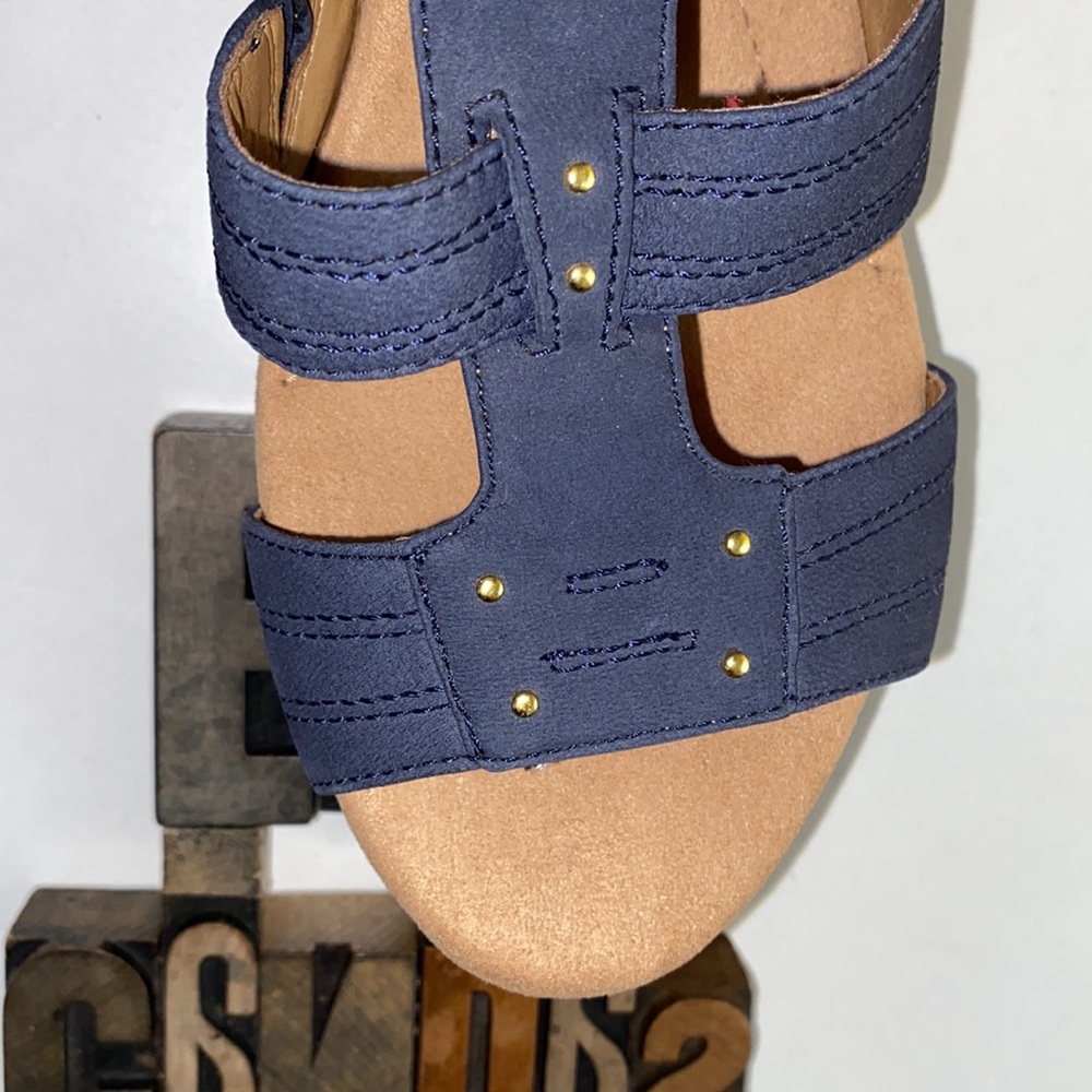 🆕CLARKS COLLECTION Women’s ‘Annadel Orchid’ Cork Platform in Navy Nubuck - Picture 10 of 10